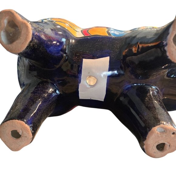 New Handcrafted Handpainted Pig Planter Artisan Mexican Talavera Pottery - Picture 7 of 10